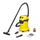 Fshesë me korent Karcher WD 3 P V-19/4/20, 1000W, depozitë 19L, e verdhë