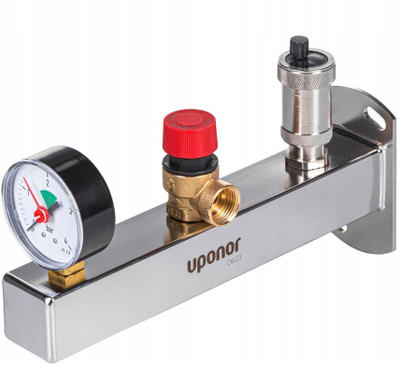 Grup sigurie për ngrohje Uponor Fluvia INOX, 3 bar, lidhje 3/4"