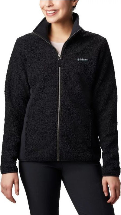 Bluzë polar Columbia Panorama Full Zip W, me zinxhir komplet, për goca, e zezë