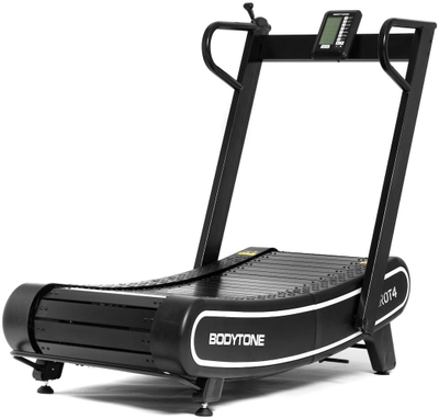 Treadmill Bodytone ZRO T4, i lakuar pa motor, rezistencë magnetike, i zi