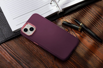 Këllëf telefoni Frame për Xiaomi Redmi Note 12 5G, TPU, me mbrojtje kamere, vjollcë