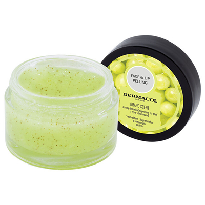 Scrub për fytyrë dhe buzë Dermacol Detoxifying Face and Lip, 50 g