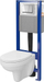 Set i fshehur WC Cersanit SET C44 Mito, sistem SYSTEM 40, buton krom me shkëlqim