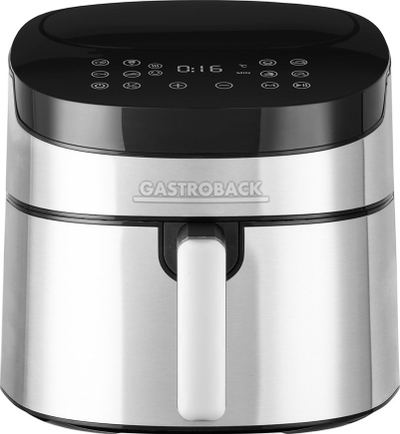 Фритеза со воздух Gastroback Design Hot Food Fryer Air Pro XXL, 6.5L, 1600W, нерѓосувачки челик црна