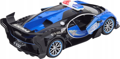 Makine policie me telekomandë LEAN Toys 1:12, me drita, blu