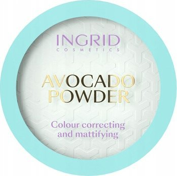 Pudër kompakte Ingrid Cosmetics Avocado Powder, për me e matu lëkurën, 8 g, jeshile