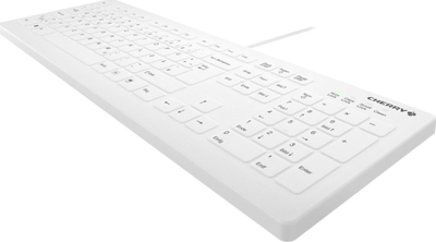 Tastierë mjekësore Cherry AK Active Key QuickClean, me kabllo, e bardhë