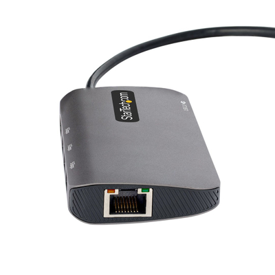 Përshtatës multiport StarTech USB-C, 4K 60Hz, 100W PD, i hirtë