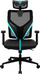 Karrige gaming ThunderX3 Yama1, universale, me mbështetëse rrjetë, e zezë me cyan