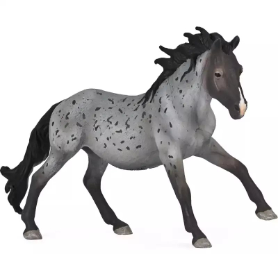 Figurinë lodër Nokota Stallion Blue Roan, madhësia XL, gri e errët