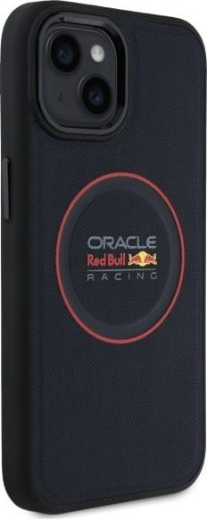Këllëf telefoni Red Bull RBHMP15S24PUILVR për iPhone 15 6.1\", MagSafe, lëkurë navy