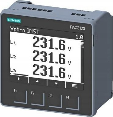 Matës paneli Siemens SENTRON PAC3220 7KM3220-1BA01-1EA0, ekran LCD, Modbus TCP, gri