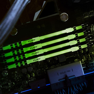 Memorie Kingston Fury Beast RGB, DDR4, 8 GB, 3600 MHz, CL17, KF436C17BBA/8