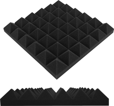 Panele akustike Mozos SPK-PADS, 300 x 300 x 50 mm, set 6 copë, të zeza