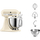 Mikser planetar KitchenAid Artisan 5KSM185PS, 300W, enë inoksi 2kg, bezhë