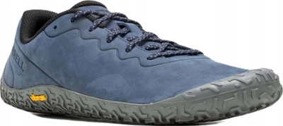 Këpucë për burra Merrell Vapor Glove 6 LTR M J067865, lëkurë natyrale, taban Vibram, blu