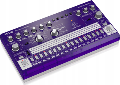 Drum machine Behringer Rhythm Designer RD-6, analoge, MIDI USB, vjollcë transparente