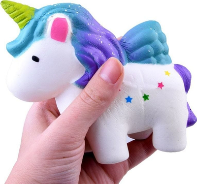 Lodër antistres Foam Squishy Pony ZA2611, prej shkumë, me memory shape, shumëngjyrëshe