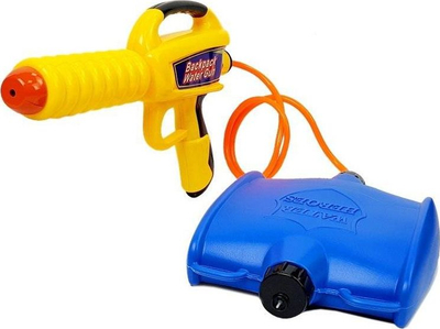 Pistoletë uji Lean Sport Water Gun with Tank, me rezervuar shpine, verdhë blu