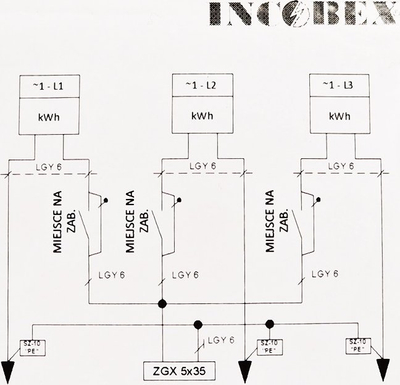 Kuti matëse INCOBEX Meter Switchboard Measuring Connector, 1 fazë x 3, pa dritare, e bardhë