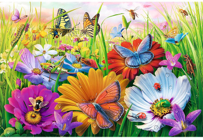 Puzzle Trefl EasyPiece Insects in the Meadow, 300 copa, shumëngjyrësh
