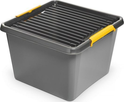 Kuti plastike SolidStore Box 32L, 40 x 40 x 26 cm, gri grafit