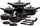 Set tenxheresh edhe tiganësh Berlinger Haus Metallic Line Thermoguard, 15 copa, alumin i derdhur, e zezë metalike