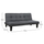 Divan shtrat HM3000.02, stof, 180x82.5x78 cm, gri