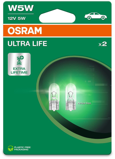 Llampë makine OSRAM 2825ULT ULTRA LIFE W5W, 12V, 5W, set 2 copë