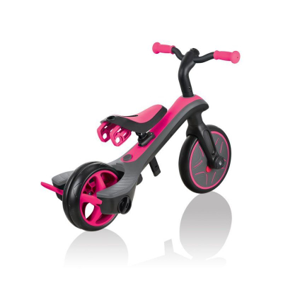 Tricikletë 4 në 1 Globber Explorer Trike, me çadër, Fuchsia