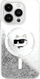 Futollë Karl Lagerfeld KLHMP16SLGCHSGH për iPhone 16 6.1", hardcase, MagSafe, transparente me shkëlqim