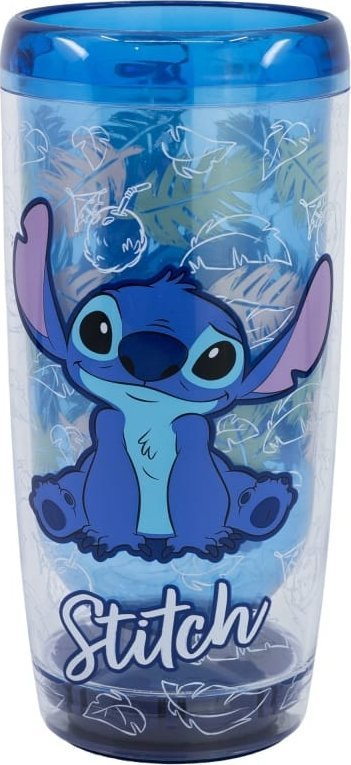 Gotë plastike Stor Stitch, 625 ml, dy shtresa, kundër rrëzimit, shumëngjyrëshe