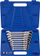 Set çelesa me mekanizëm Z, 13 copa, 8–19 mm, ngjyrë argjendtë