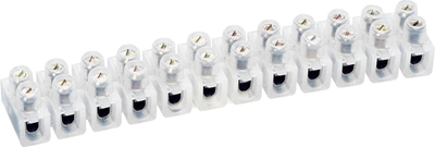 Shirit terminal Legrand Nylbloc 034223, 12 dalje, 6mm², i bardhë