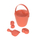 Set lodrash rëre Liewood Pink Water Friends, 5 pjesë, plastikë, rozë