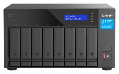 Server skedarësh Qnap TVS-h874-i5-32G, 8 vende HDD, 32GB RAM, gri