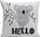 Jastëk dekorativ Home Styling Collection Koala, 45 x 40 cm, poliester, shumëngjyrësh