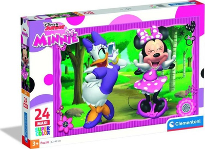 Puzzle maxi Clementoni Disney Minnie 24091, 24 парчиња, 62x42cm, шарен