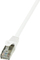 Kabllo patchcord LogiLink Cat.6, F/UTP, 5m, e bardhë