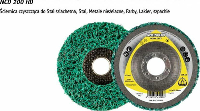 Disk pastrimi KLINGSPOR NCD 200HD, 125mm, korund shumë i trashë, 1 copë