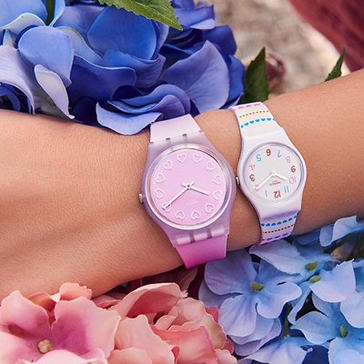 Orë dore Swatch All Pink GE273