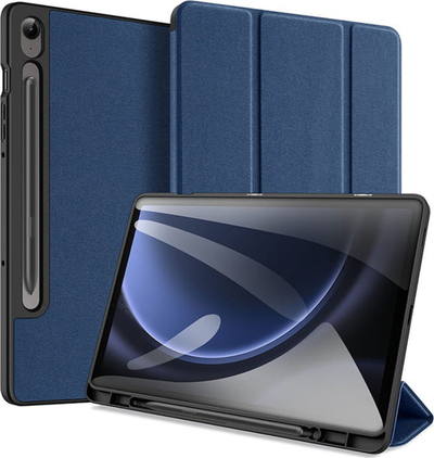 Këllëf tablet Dux Ducis Domo për Samsung Galaxy Tab S9 FE, me qëndrues, blu