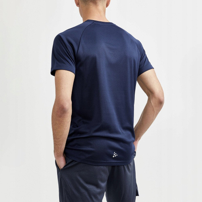 Bluzë sportive Craft Core Unify Logo Tee M, 100% poliester, thahet shpejt, e zezë