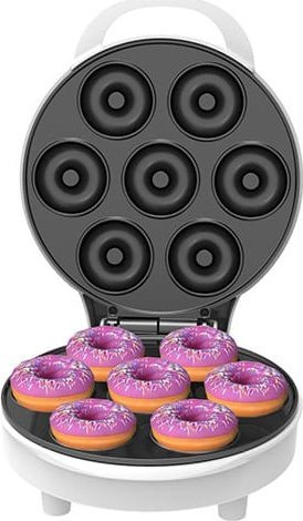 Aparat për donut Adler AD 3075, 7 donut, pllaka jo ngjitëse, i bardhë