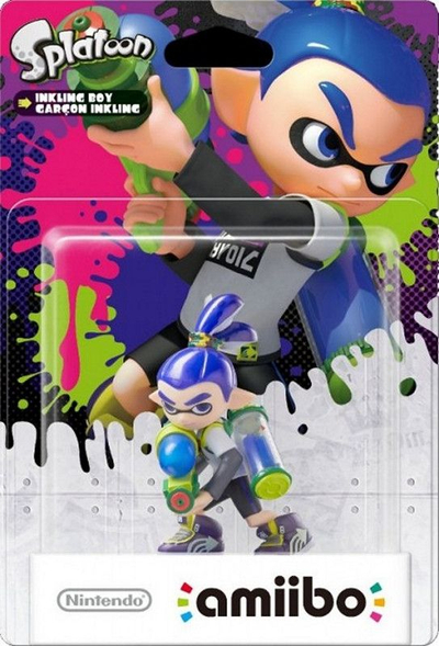 Figura Nintendo amiibo Splatoon Inkling Boy, kompatibile me Wii U, NFC, shumëngjyrëshe