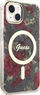 Mbrojtëse telefoni Guess Flower MagSafe për iPhone 14 Plus, plastike, jeshile