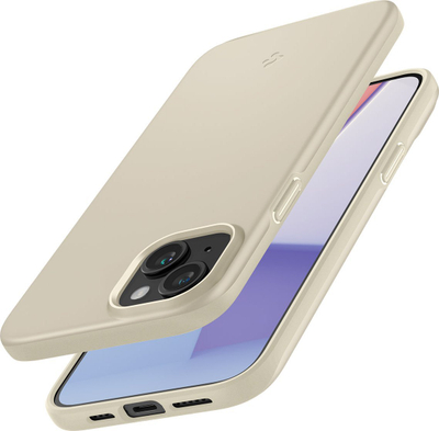 Kuti mbrojtëse Spigen Thin Fit për iPhone 15 Plus 6.7", ngjyrë mute beige