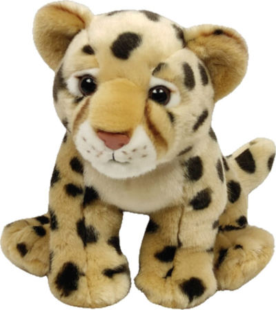 Lodër pelushi Dubi Zoo Cheetah, 25 cm, bezhë me njolla