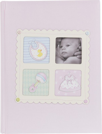 Album fotografish Baby Mix BB, 10x15cm 200 foto, rozë