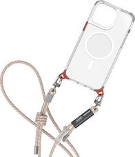 Lanyard universal për telefon Skinarma Dyno, i rregullueshëm, me karabinë metalike, ngjyrë bezhë